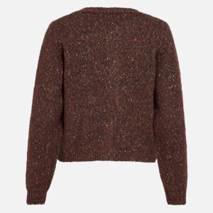 VIJUNISA ONECK LS KNIT CARDIGAN SABLE - Image 2