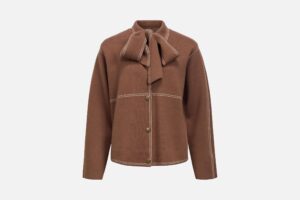 OBJASIMA LS RE KNIT JACKET CARAFE BIRCH
