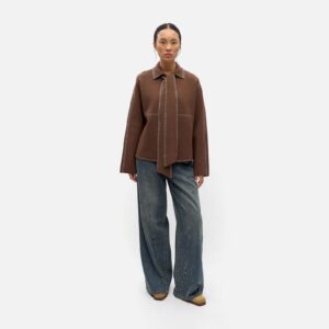 OBJASIMA LS RE KNIT JACKET CARAFE BIRCH - Image 4