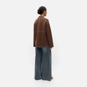 OBJASIMA LS RE KNIT JACKET CARAFE BIRCH - Image 5