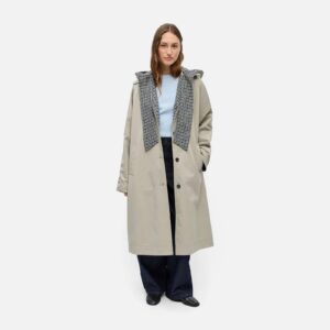 OBJHOLLY LS LONG REVERSIBLE COAT OPAL GRAY - Image 10