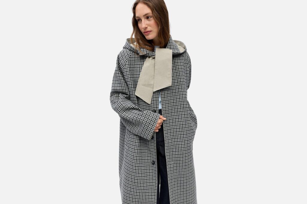 OBJHOLLY LS LONG REVERSIBLE COAT OPAL GRAY