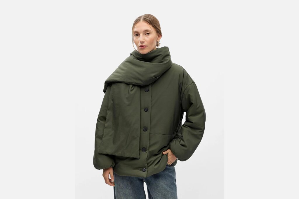 OBJGEMMI LS LO SCARF JACKET KAMBABA