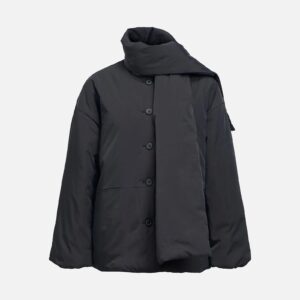 OBJGEMMI LS LO SCARF JACKET BLACK - Image 1