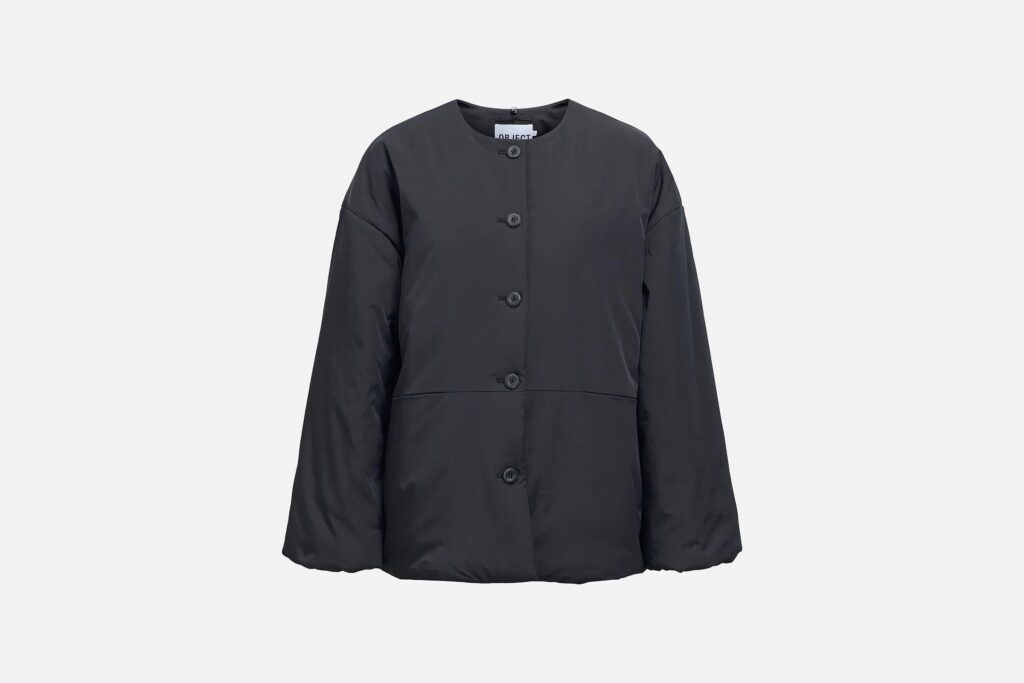 OBJGEMMI LS LO SCARF JACKET BLACK