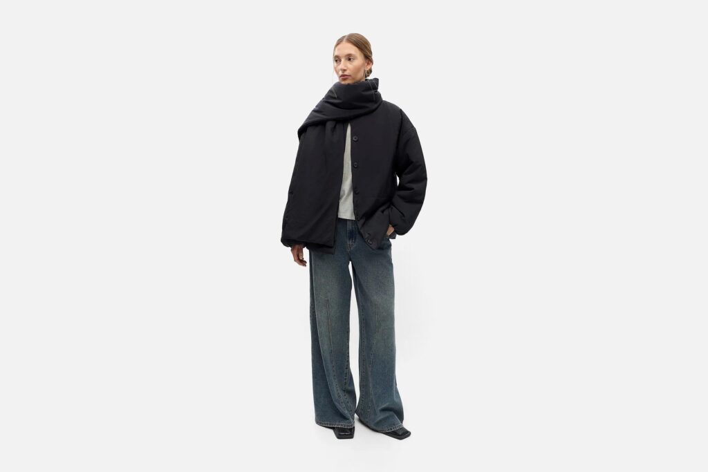 OBJGEMMI LS LO SCARF JACKET BLACK