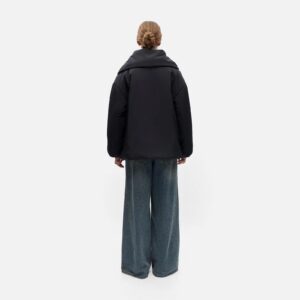 OBJGEMMI LS LO SCARF JACKET BLACK - Image 5