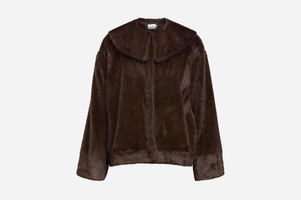 OBJCARLA COLLAR SHORT JACKET CARAFE