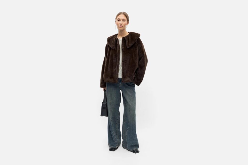 OBJCARLA COLLAR SHORT JACKET CARAFE