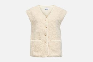 OBJIDUNA LO WAISTCOAT WHITE SAND