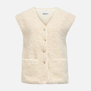 OBJIDUNA LO WAISTCOAT WHITE SAND - Image 1