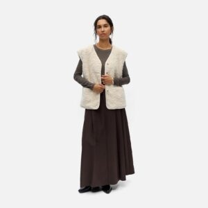 OBJIDUNA LO WAISTCOAT WHITE SAND - Image 3