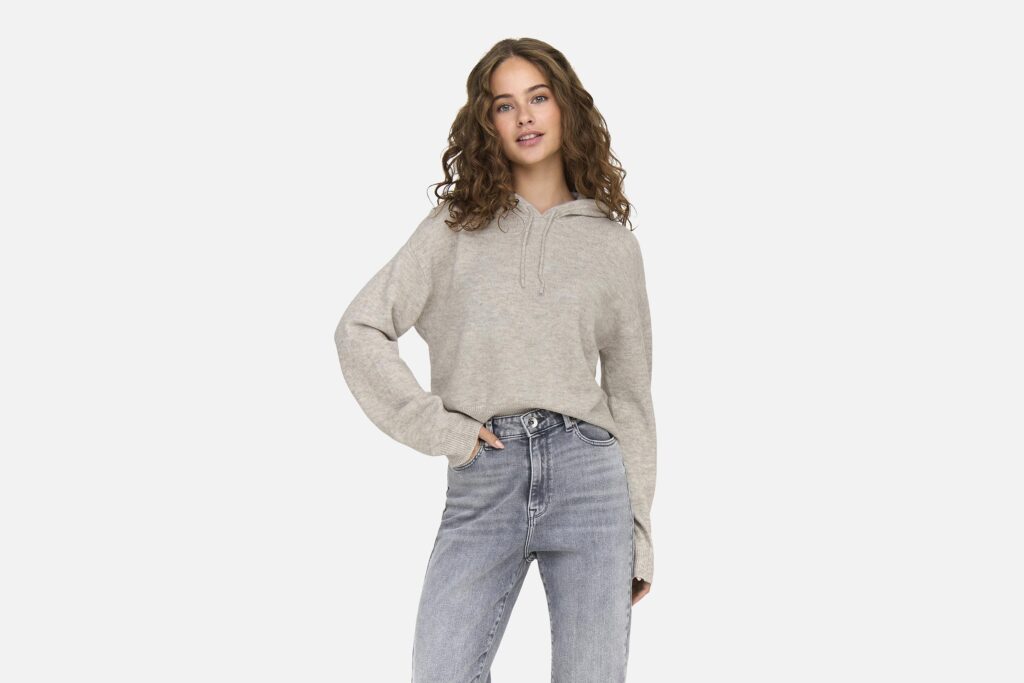 JDYRUE LIFE LS SHORT HOOD CHATEAU GRAY
