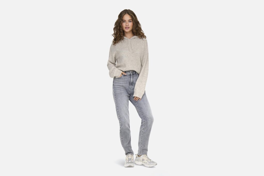 JDYRUE LIFE LS SHORT HOOD CHATEAU GRAY