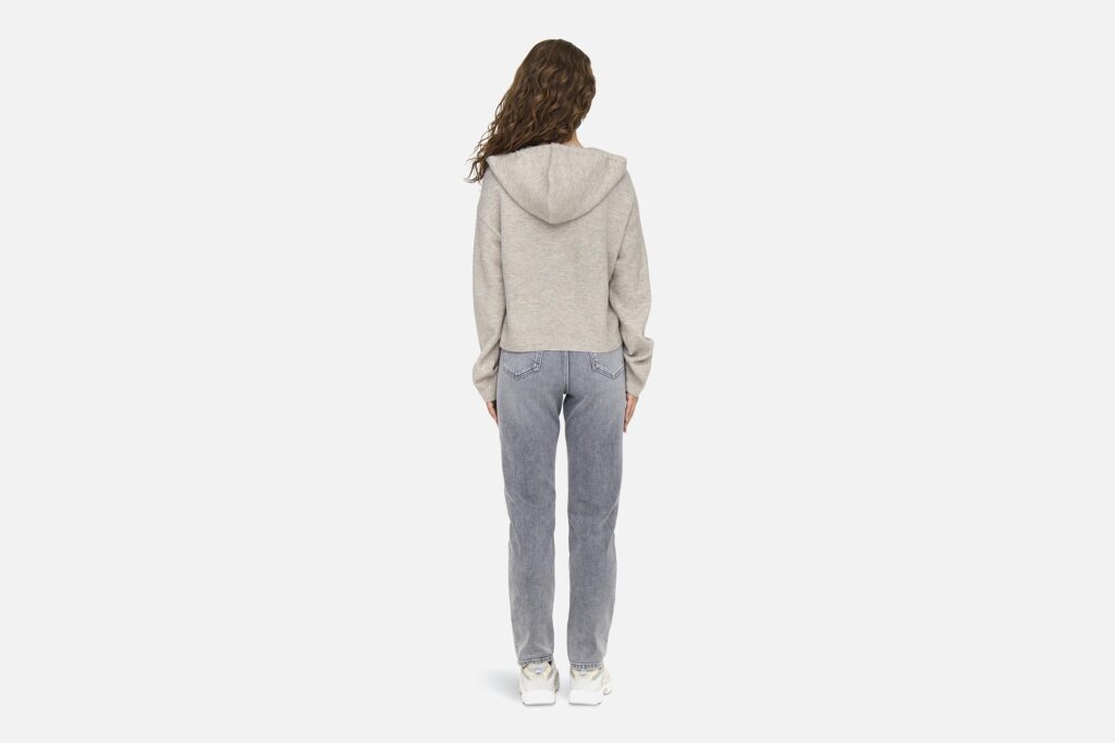 JDYRUE LIFE LS SHORT HOOD CHATEAU GRAY