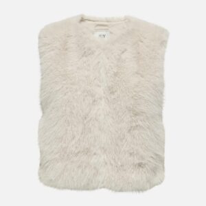JDYORA FAUX FUR WAISTCOAT BIRCH - Image 1