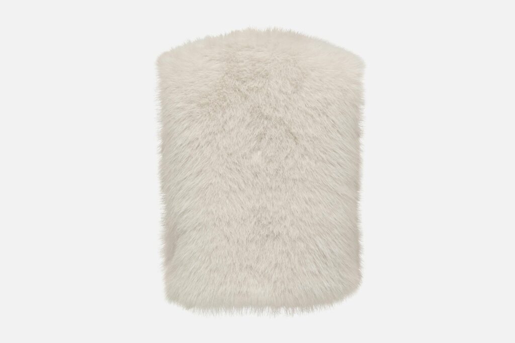 JDYORA FAUX FUR WAISTCOAT BIRCH