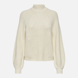 ONLKATIA LS DETAIL HIGHNECK WHITECAP GRAY – Image 1
