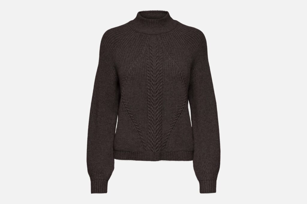 ONLKATIA LS DETAIL HIGHNECK CHOCOLATE TORTE