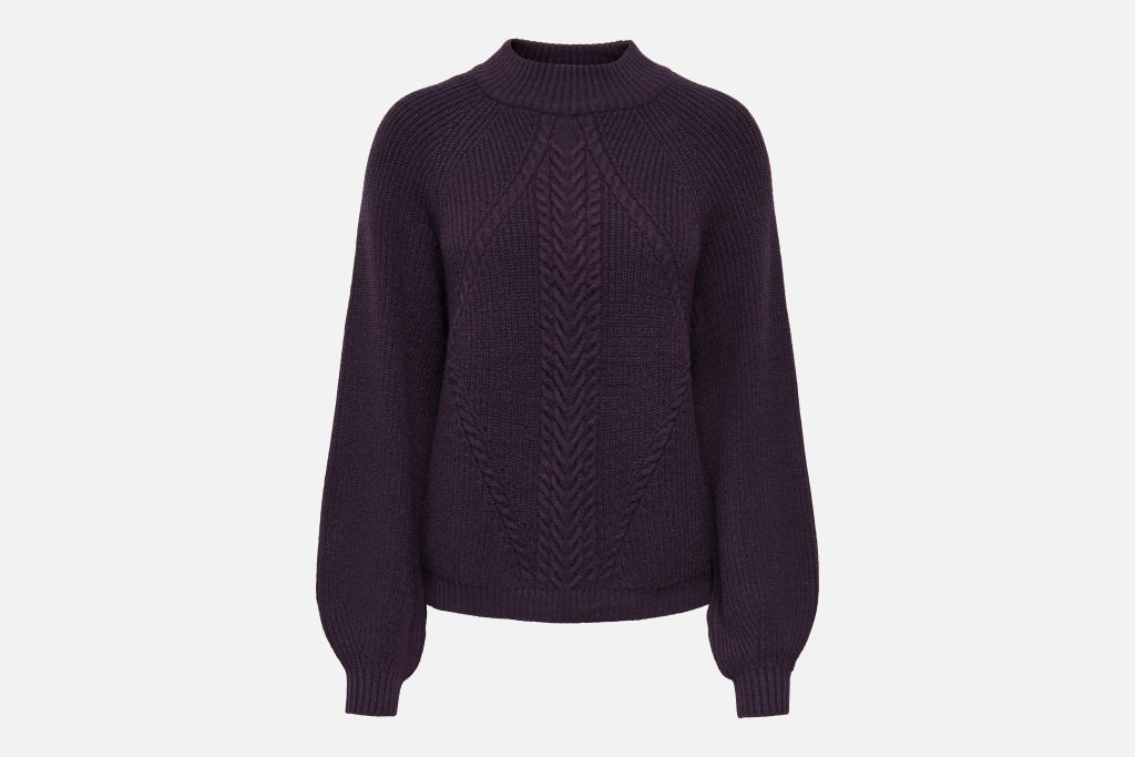 ONLKATIA LS DETAIL HIGHNECK PLUM PERFECT