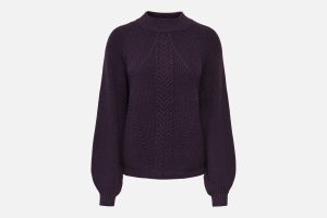 ONLKATIA LS DETAIL HIGHNECK PLUM PERFECT