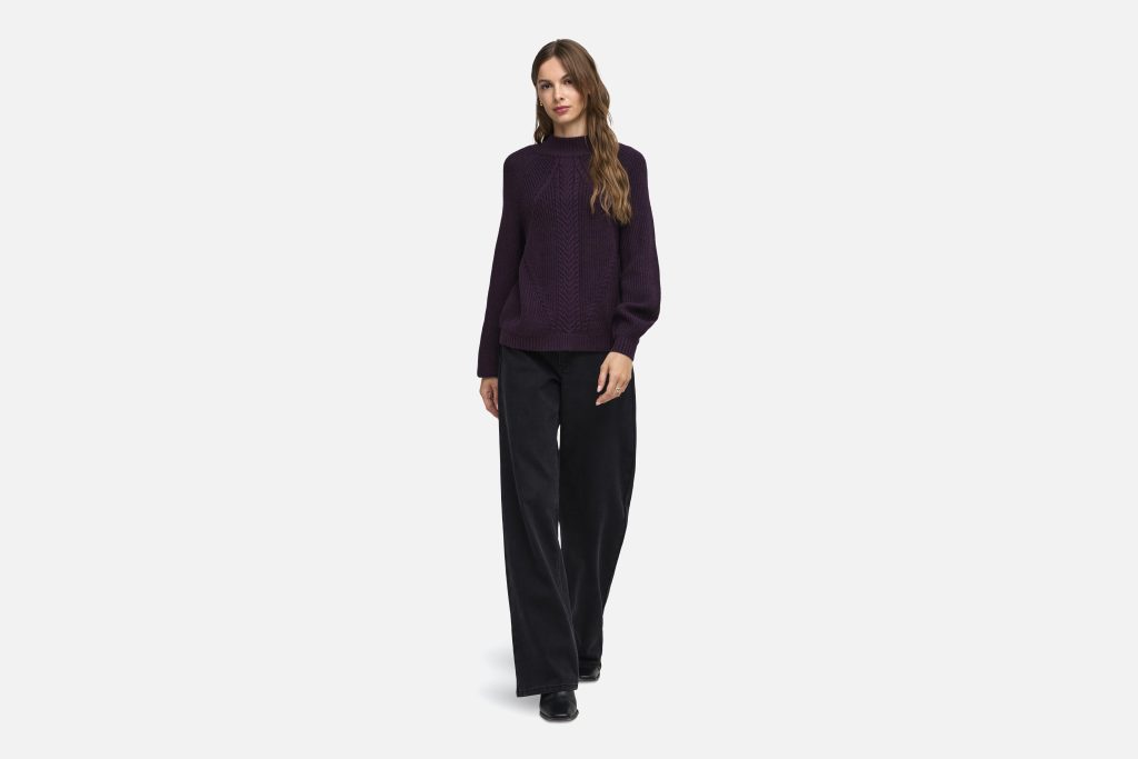 ONLKATIA LS DETAIL HIGHNECK PLUM PERFECT