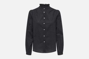 ONLAMIRA FR LS GLITTER SHIRT BLACK
