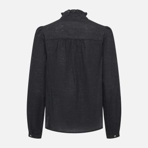 ONLAMIRA FR LS GLITTER SHIRT BLACK – Image 2