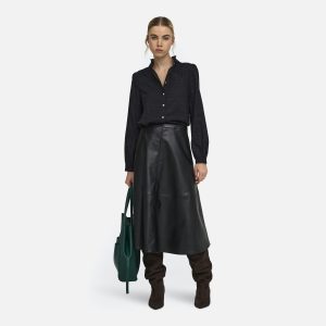 ONLAMIRA FR LS GLITTER SHIRT BLACK – Image 4