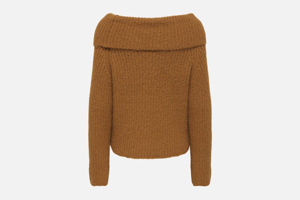 ONLMAGGIE LS OFF SHOULDER KNT GLAZED GINGER