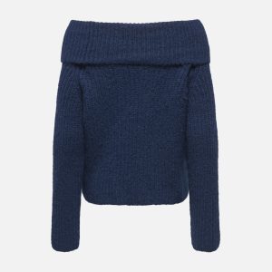 ONLMAGGIE LS OFF SHOULDER KNT NIGHT SKY – Image 2