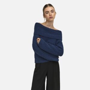 ONLMAGGIE LS OFF SHOULDER KNT NIGHT SKY – Image 3