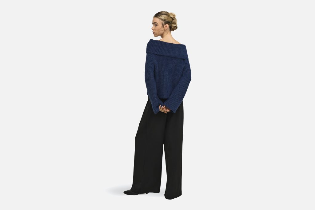 ONLMAGGIE LS OFF SHOULDER KNT NIGHT SKY