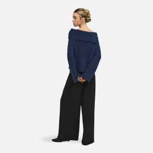 ONLMAGGIE LS OFF SHOULDER KNT NIGHT SKY – Image 5