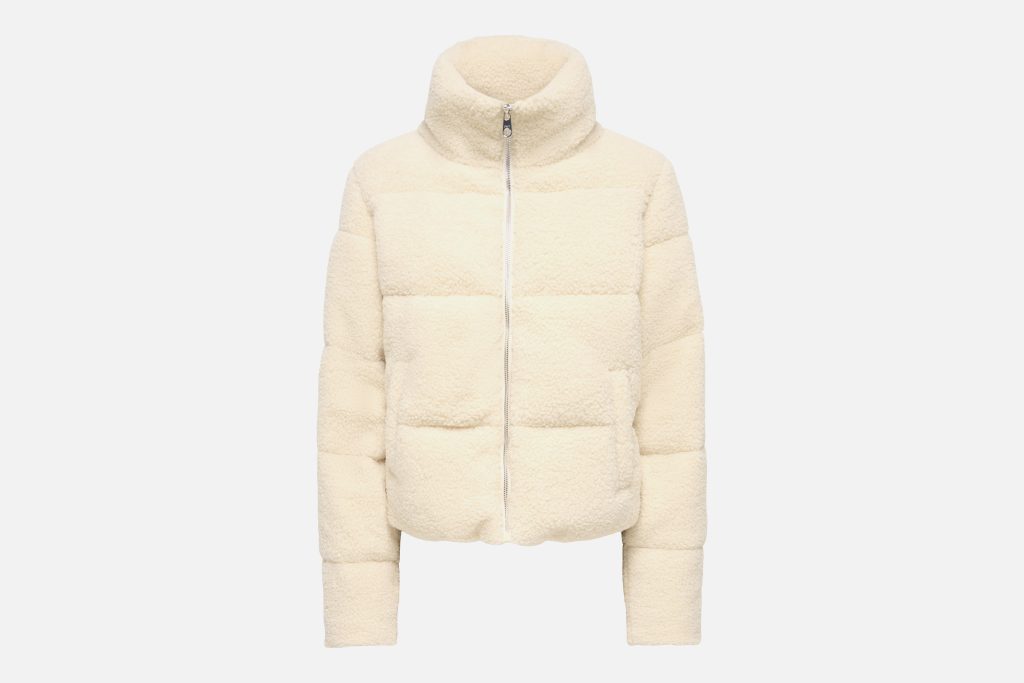 ONLATLANTA TEDDY PUFFER JACKET WHITECAP