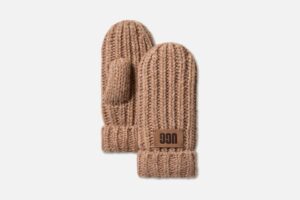 MITTEN UGG CHUNKY KIDS CAMEL