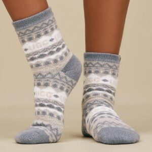 SOCKS CRESSIDA COZY QUARTER GREY - Image 3