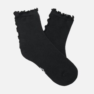SOCKS KARSYN LETTUCE EDGE QUARTER II BLK - Image 1