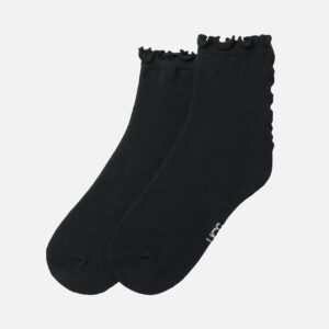 SOCKS KARSYN LETTUCE EDGE QUARTER II BLK - Image 2