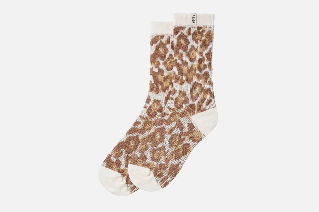 SOCKS GIANNI CREW JASMINE LEOPARD