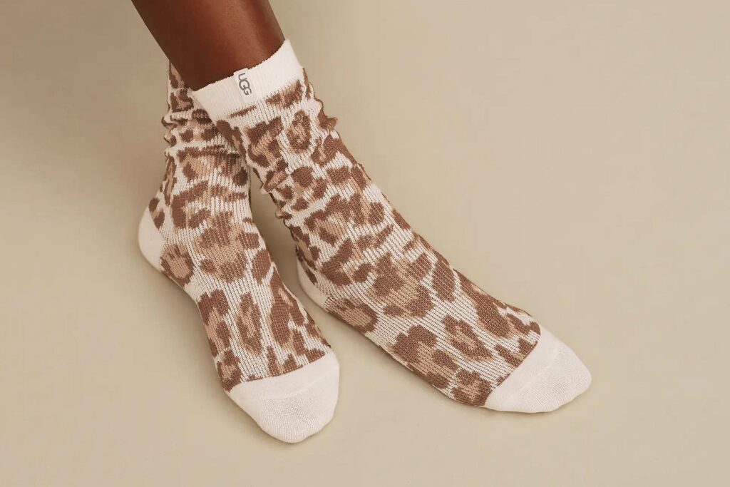 SOCKS GIANNI CREW JASMINE LEOPARD