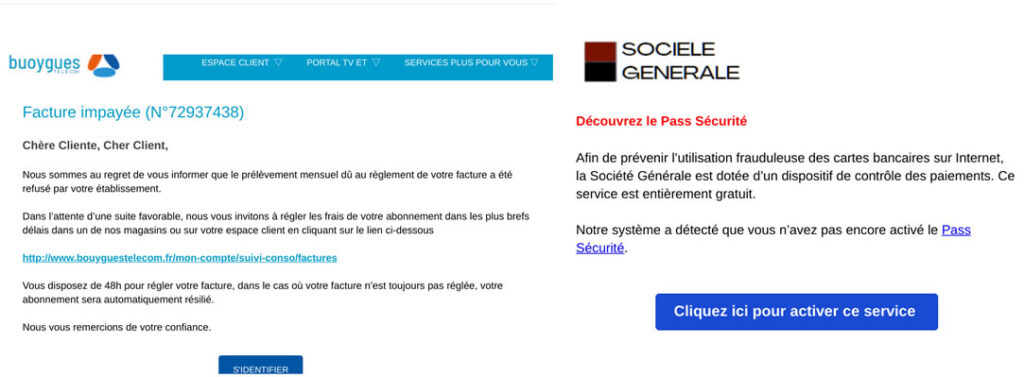 Exemple de mail de fishing